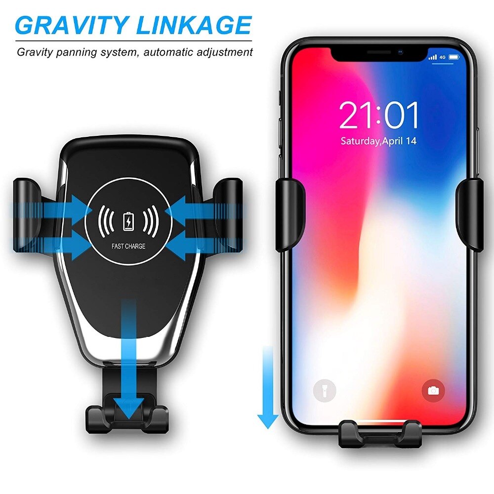 FDGAO 30W Car Mount Wireless Charger pour iPhone 14 13 12 11 Pro XS Max XR X 8