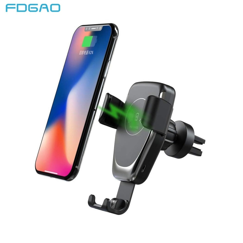 FDGAO 30W Car Mount Wireless Charger pour iPhone 14 13 12 11 Pro XS Max XR X 8