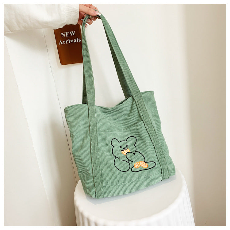 AOMshop - Sac à Bandoulière Brodé à Motif Cartoon pour Femme - Série Japonaise