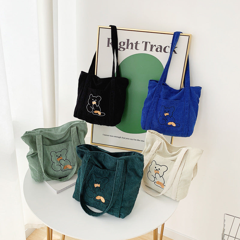 AOMshop - Sac à Bandoulière Brodé à Motif Cartoon pour Femme - Série Japonaise