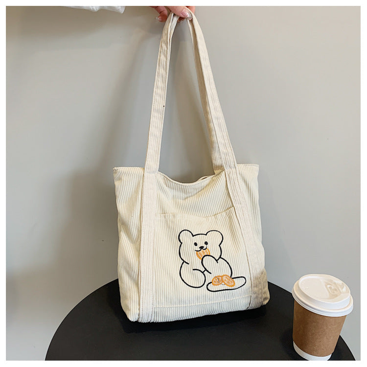 AOMshop - Sac à Bandoulière Brodé à Motif Cartoon pour Femme - Série Japonaise