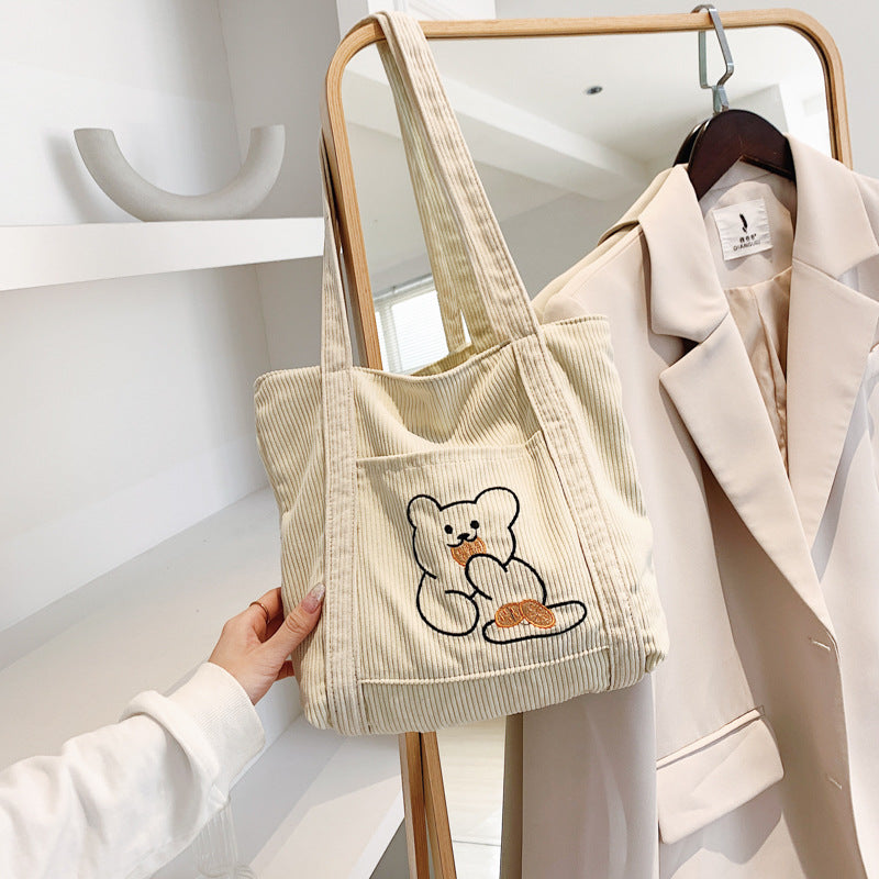 AOMshop - Sac à Bandoulière Brodé à Motif Cartoon pour Femme - Série Japonaise