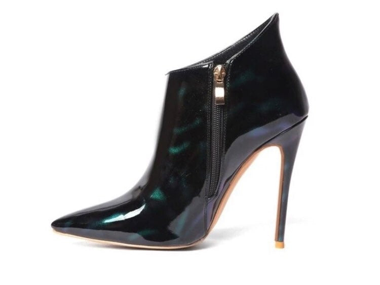 Femme Pointues à Talons Hauts Fins Imprimé Léopard | AOMshop Green