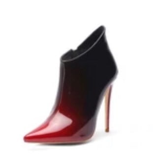Femme Pointues à Talons Hauts Fins Imprimé Léopard | AOMshop Red
