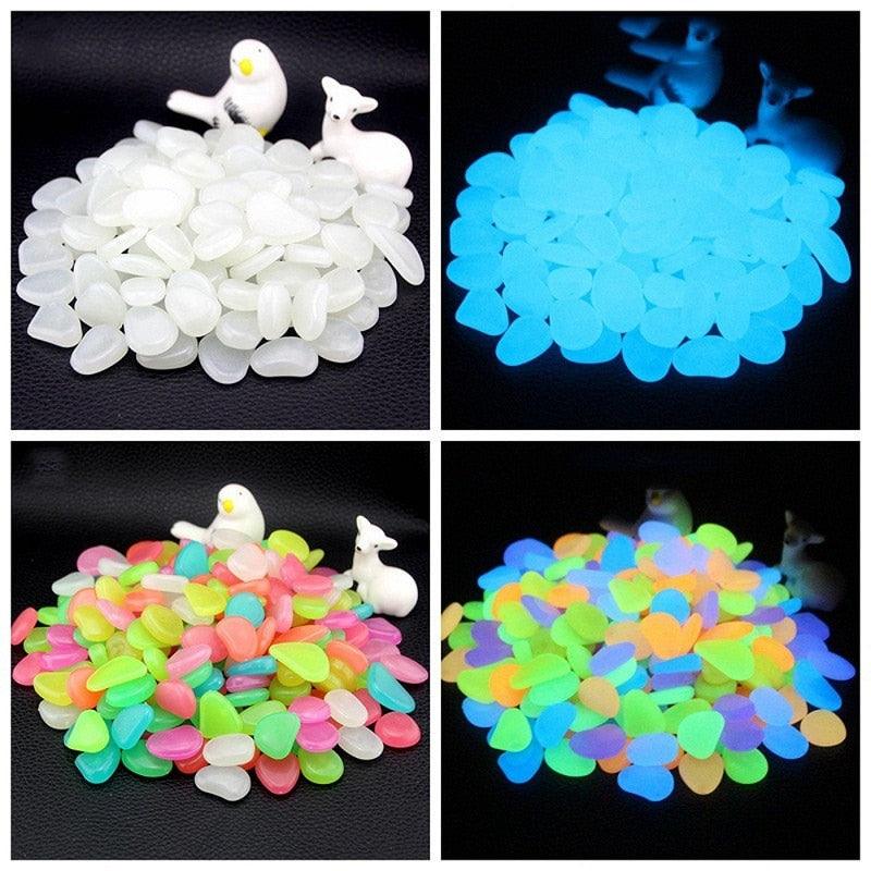 Galets lumineux pour jardin