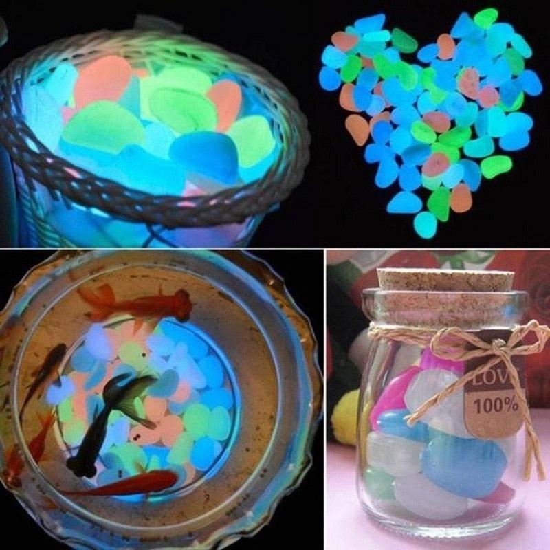 Galets lumineux pour jardin