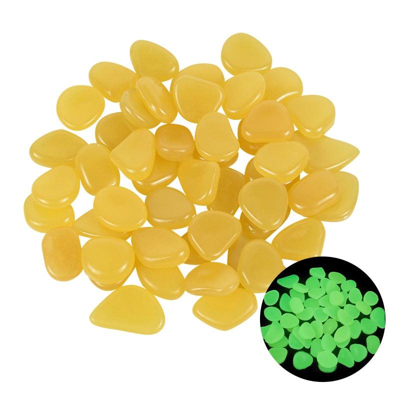 Galets lumineux pour jardin Dark yellow