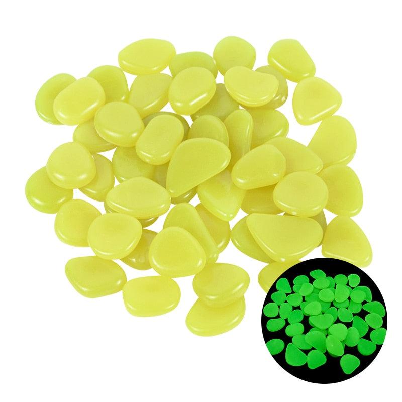Galets lumineux pour jardin Yellow