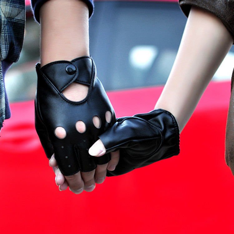 Gants de moto demi-doigts creux à la mode | AOMshop