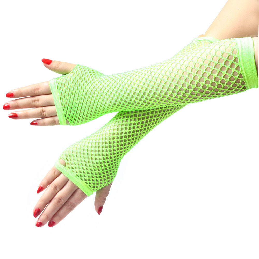 Gants de punk à demi-doigts pour soirées | AOMshop Light Green