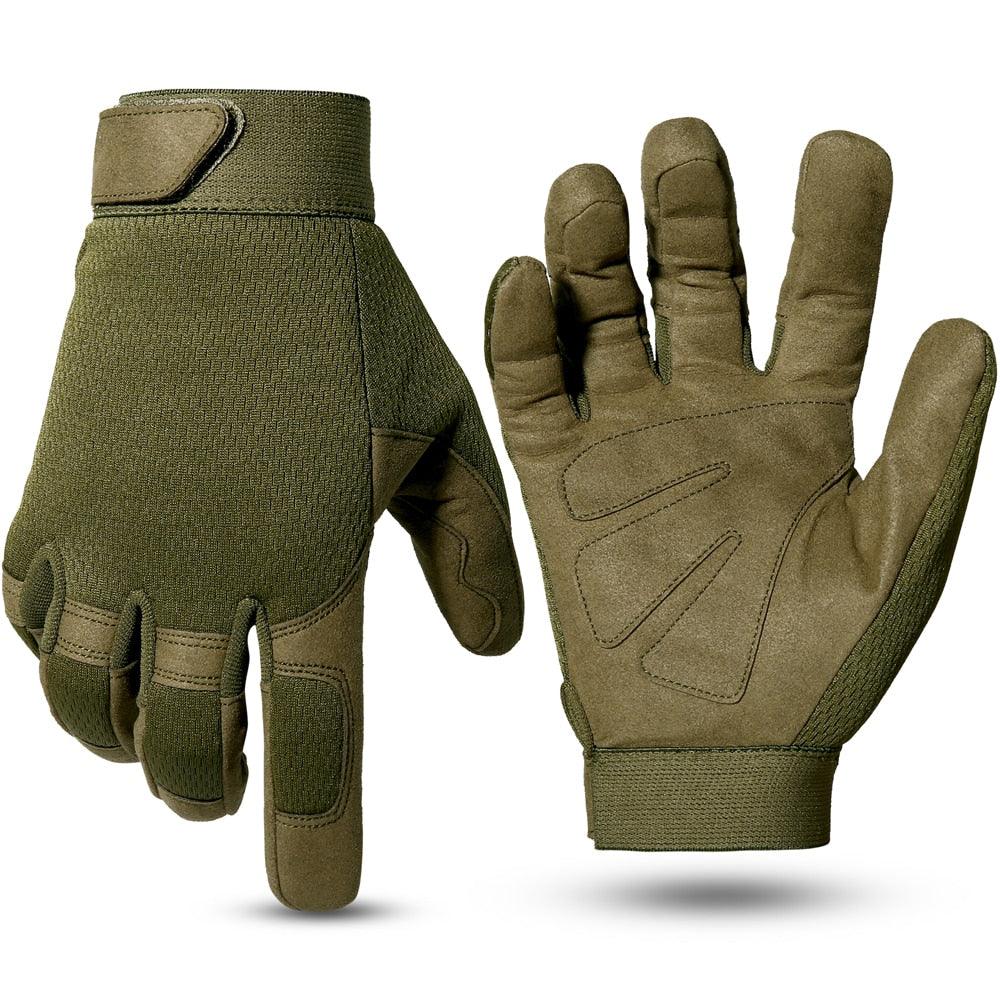 Gants tactiques Multicam pour militaire, airsoft, moto et paintball Green