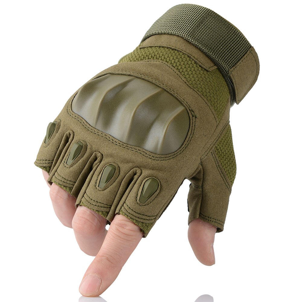 "Gants tactiques en cuir avec écran tactile - Pour activités de plein air"