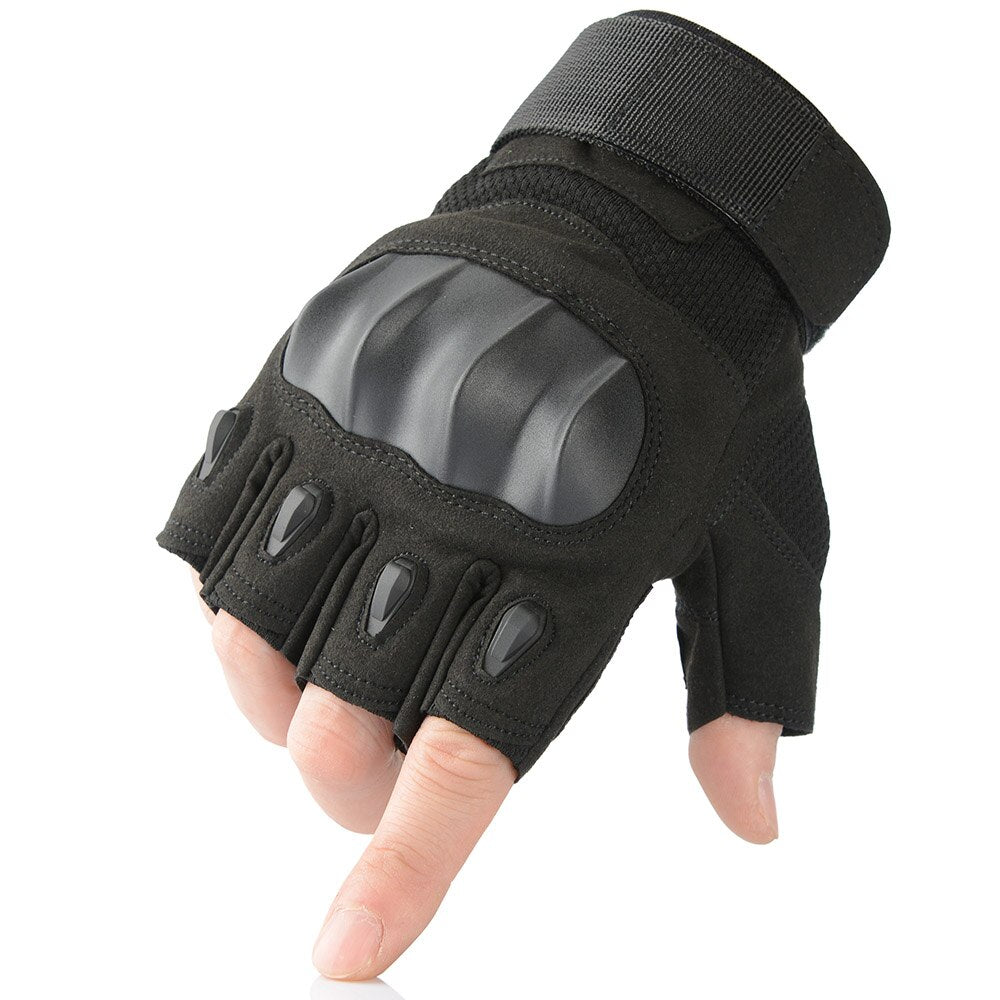 "Gants tactiques en cuir avec écran tactile - Pour activités de plein air"