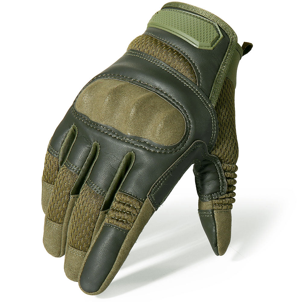 "Gants tactiques en cuir avec écran tactile - Pour activités de plein air"
