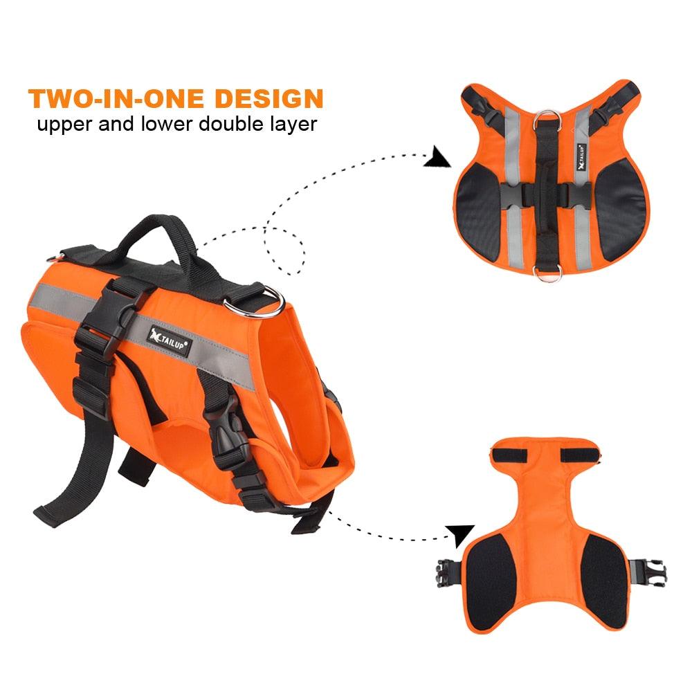 Gilet de sauvetage pour chien - Pour les petites et grandes races