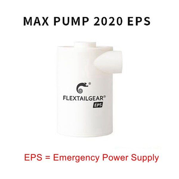 FLEXTAILGEAR Air Pump TINY Portable pour Matelas de Camping et Bouées gonflables | AOMshop Max pump2020EPS-whit