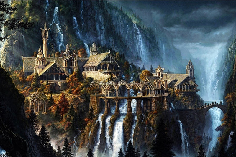 "Puzzle Château Elfique MOMEMO 1000 pièces en bois - AOMshop" Default Title