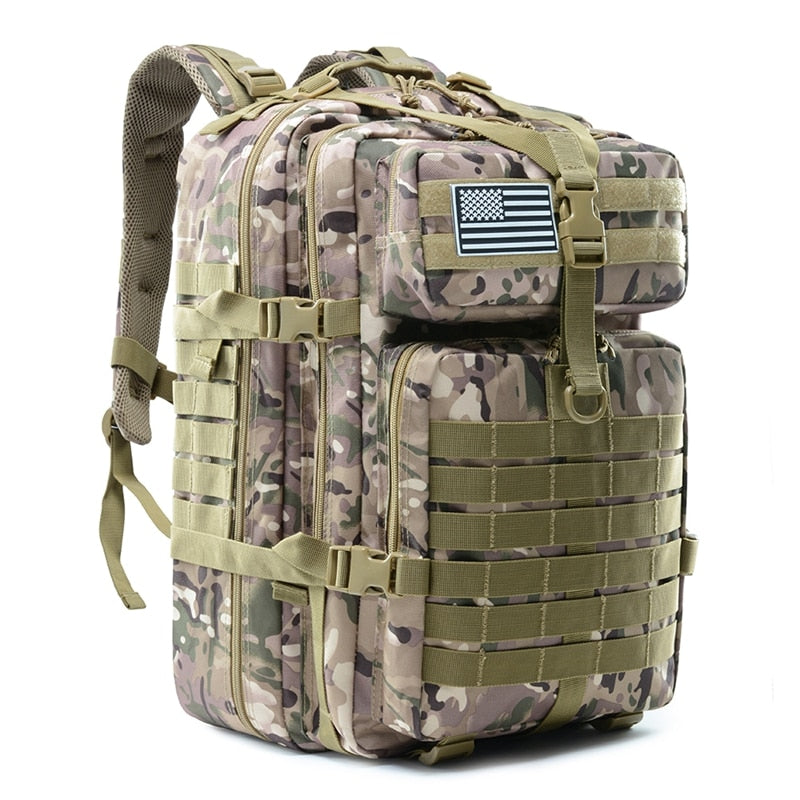 "AOMshop - Sac à dos tactique militaire étanche 50L pour randonnée et camping" CP