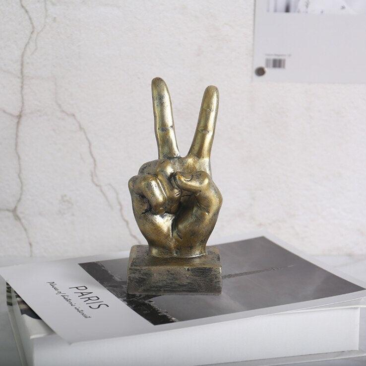 Résine geste doigt Figurines américain