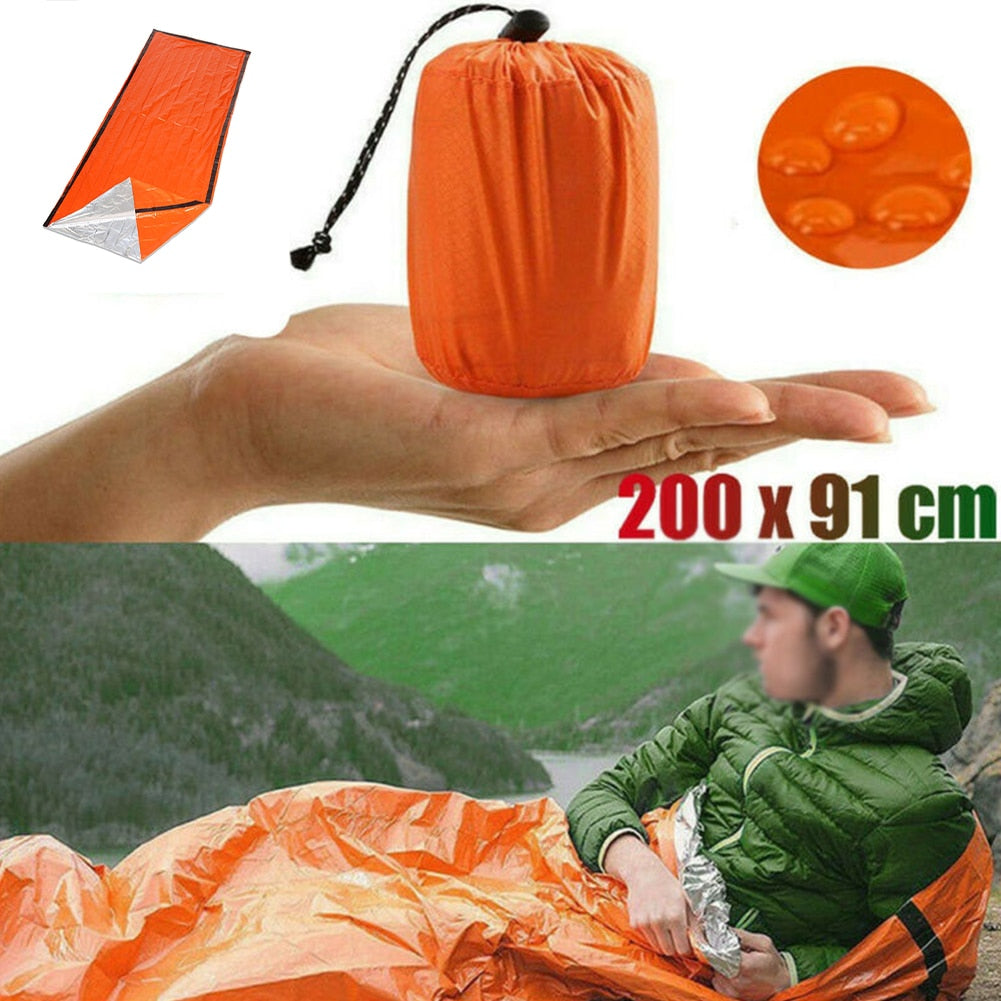 AOMshop - Sleeping Bag d'urgence thermique anti-froid pour camping