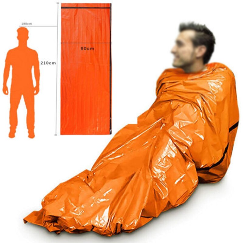 AOMshop - Sleeping Bag d'urgence thermique anti-froid pour camping