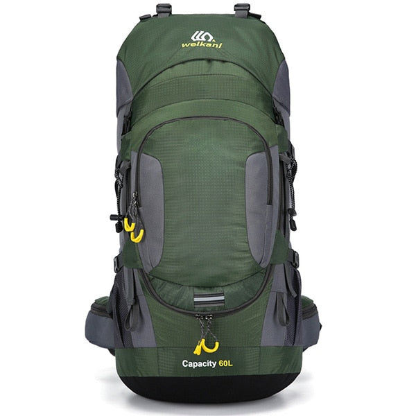 Sac à dos de camping et de randonnée imperméable avec réflecteur de lumière - AOMshop Army Green 50 - 70L
