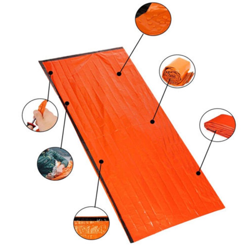 AOMshop - Sleeping Bag d'urgence thermique anti-froid pour camping