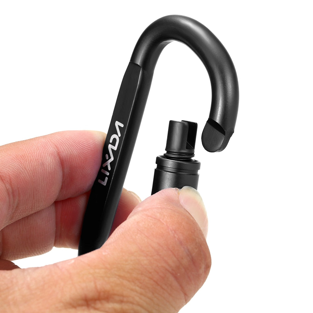 Lixada 1/9 PCS D-Ring Locking Carabiner Clip Set - Matériel de Camping et d'Escalade - AOMshop