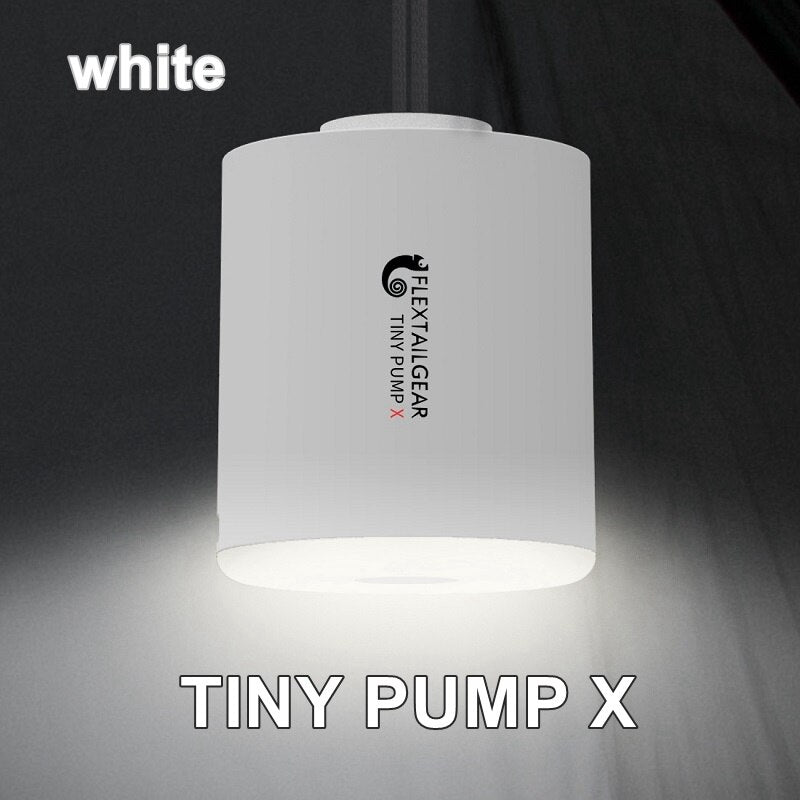 FLEXTAILGEAR Air Pump TINY Portable pour Matelas de Camping et Bouées gonflables | AOMshop Tiny pump X -white