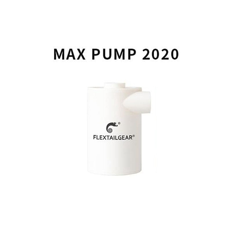 FLEXTAILGEAR Air Pump TINY Portable pour Matelas de Camping et Bouées gonflables | AOMshop Max pump2020 -white