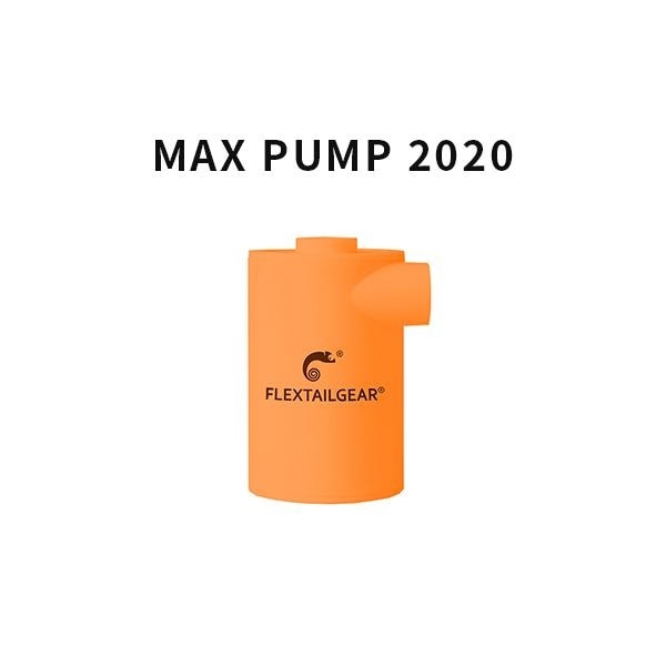 FLEXTAILGEAR Air Pump TINY Portable pour Matelas de Camping et Bouées gonflables | AOMshop Max pump2020 -orange