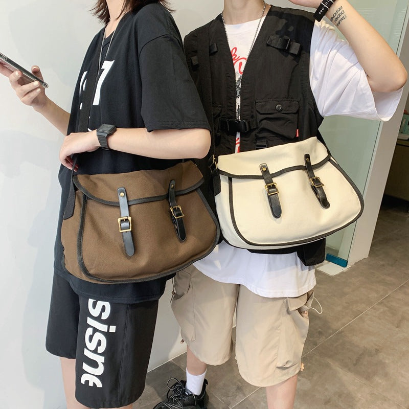 "Sac Messenger en toile japonaise Harajuku - Grande capacité | AOMshop"