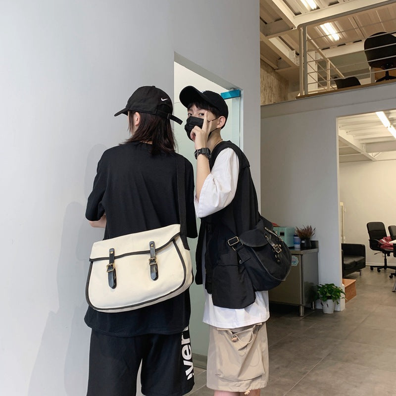 "Sac Messenger en toile japonaise Harajuku - Grande capacité | AOMshop"