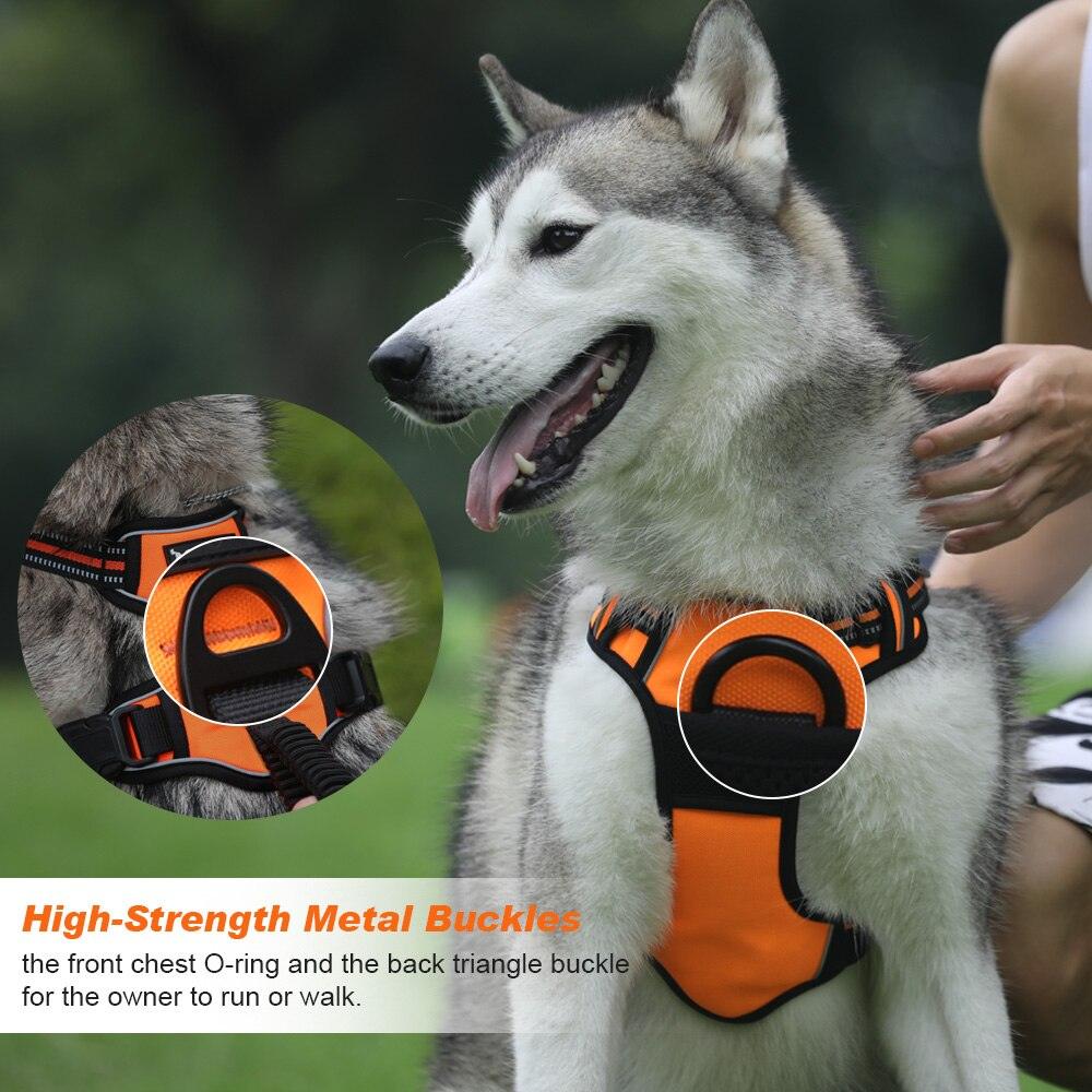 Harnais pour chien réglable en tissu