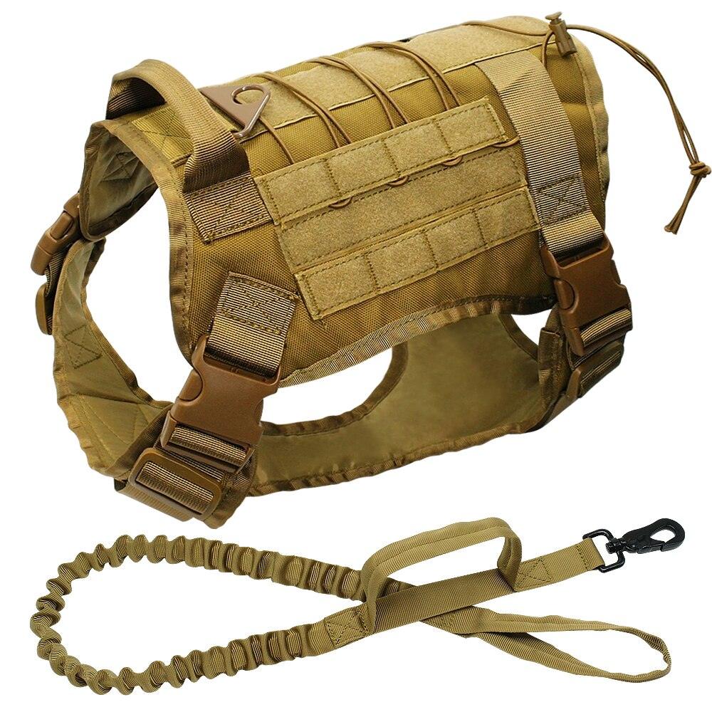 Harnais tactique militaire pour chien Yellow Chest 66 to 90cm