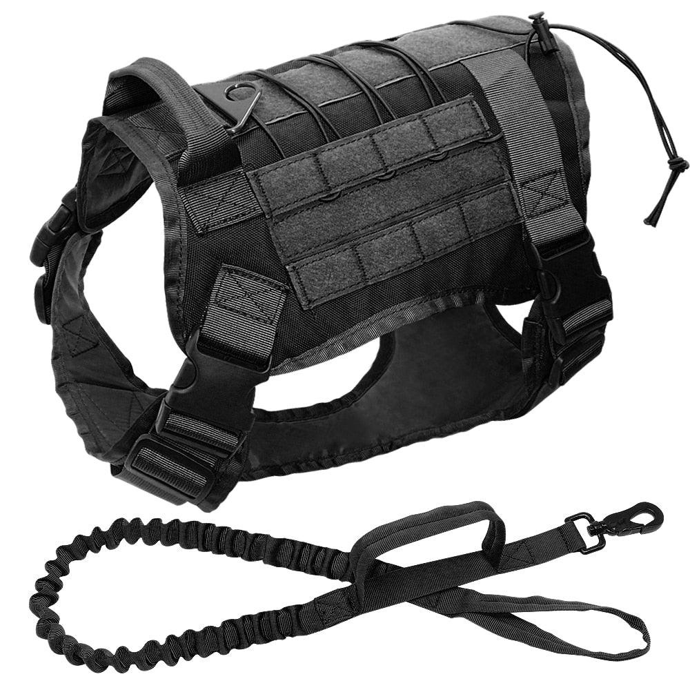 Harnais tactique militaire pour chien