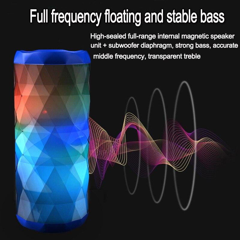 "Haut-parleur Bluetooth portable TG167 - Conception polygonale cool et étanche, réduction de bruit haute définition"