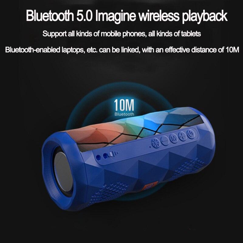 "Haut-parleur Bluetooth portable TG167 - Conception polygonale cool et étanche, réduction de bruit haute définition"