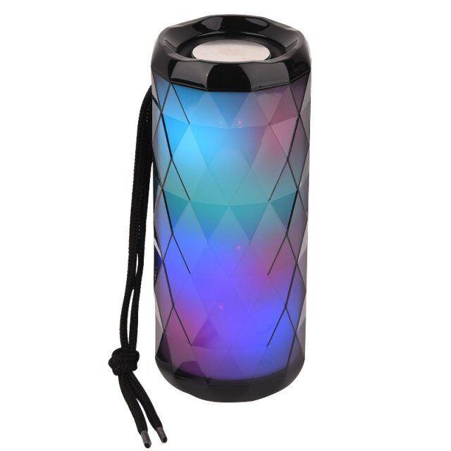 "Haut-parleur Bluetooth portable TG167 - Conception polygonale cool et étanche, réduction de bruit haute définition" black
