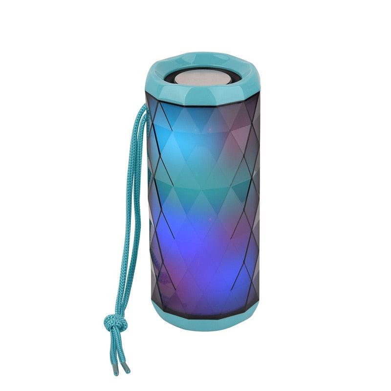 "Haut-parleur Bluetooth portable TG167 - Conception polygonale cool et étanche, réduction de bruit haute définition" Light blue