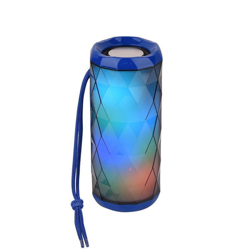 "Haut-parleur Bluetooth portable TG167 - Conception polygonale cool et étanche, réduction de bruit haute définition" blue