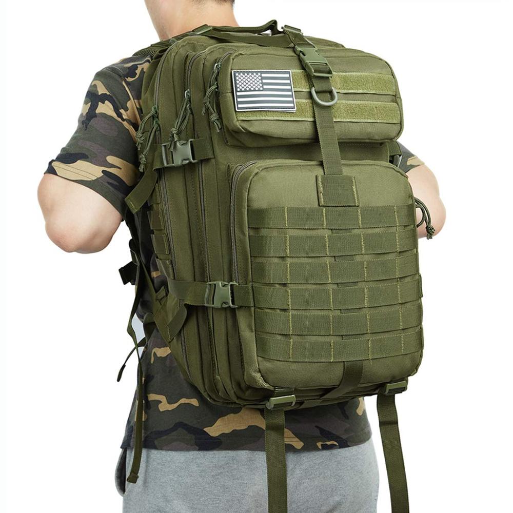 "AOMshop - Sac à dos tactique militaire étanche 50L pour randonnée et camping"