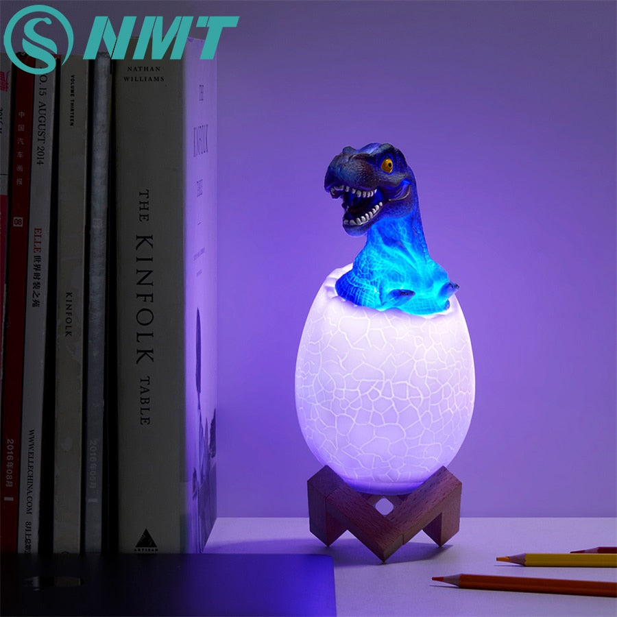 AOMshop - Lampe de table rechargeable 3D dinosaure à LED