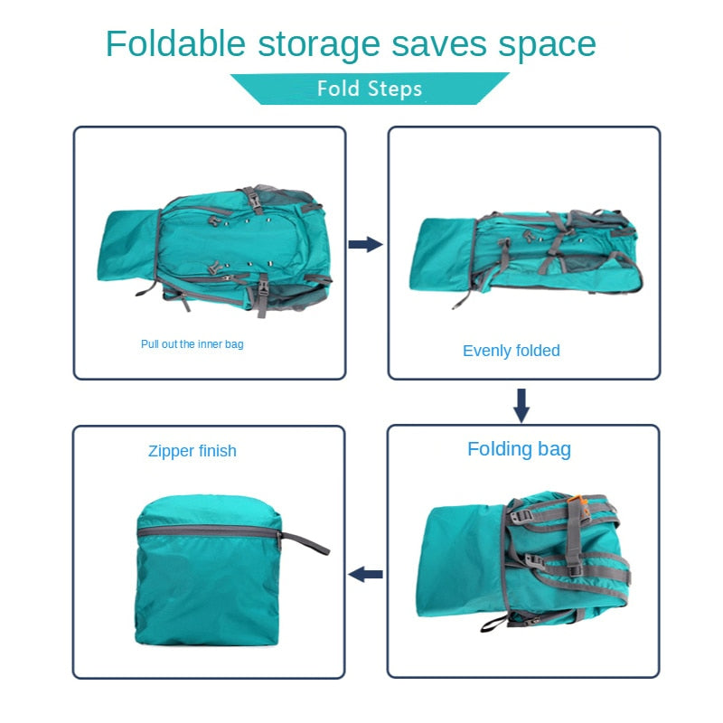 AOMshop - Sac à dos étanche ultraléger 40L pour camping et randonnée