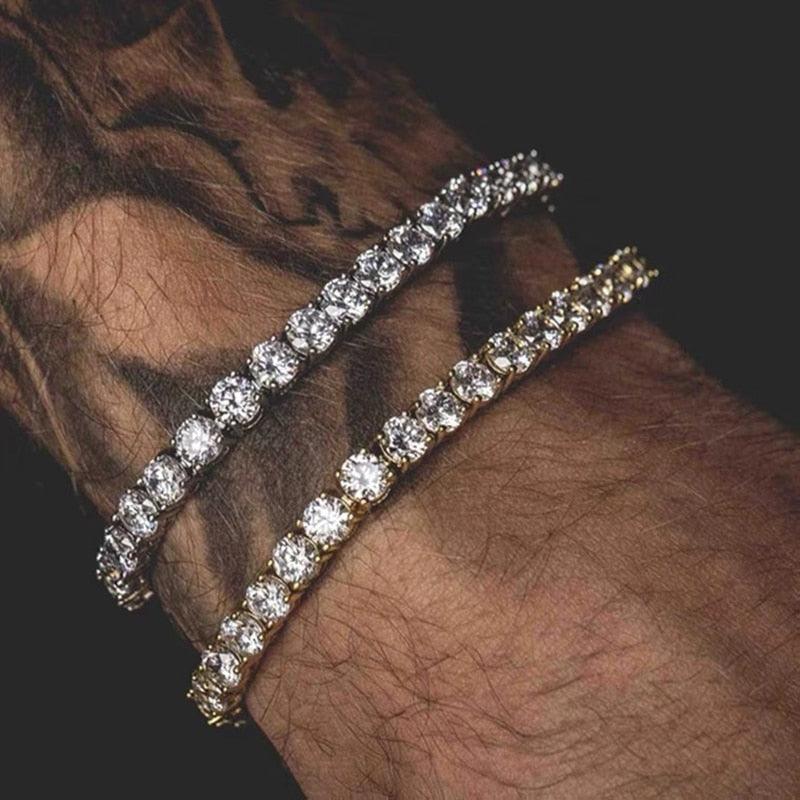 Hiphop Tennis Bracelet Homme Iced Out 3/4/5mm