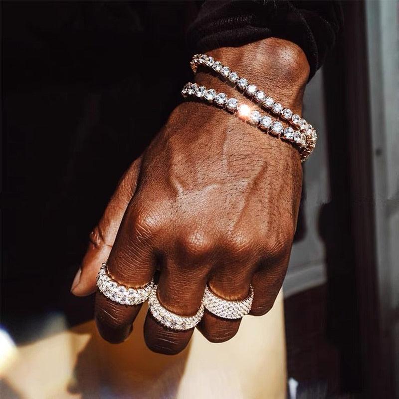 Hiphop Tennis Bracelet Homme Iced Out 3/4/5mm