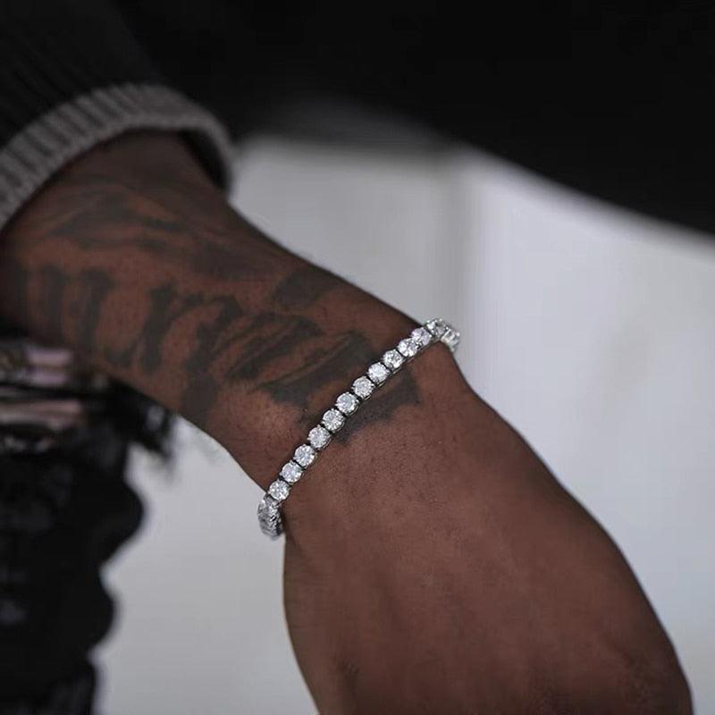 Hiphop Tennis Bracelet Homme Iced Out 3/4/5mm