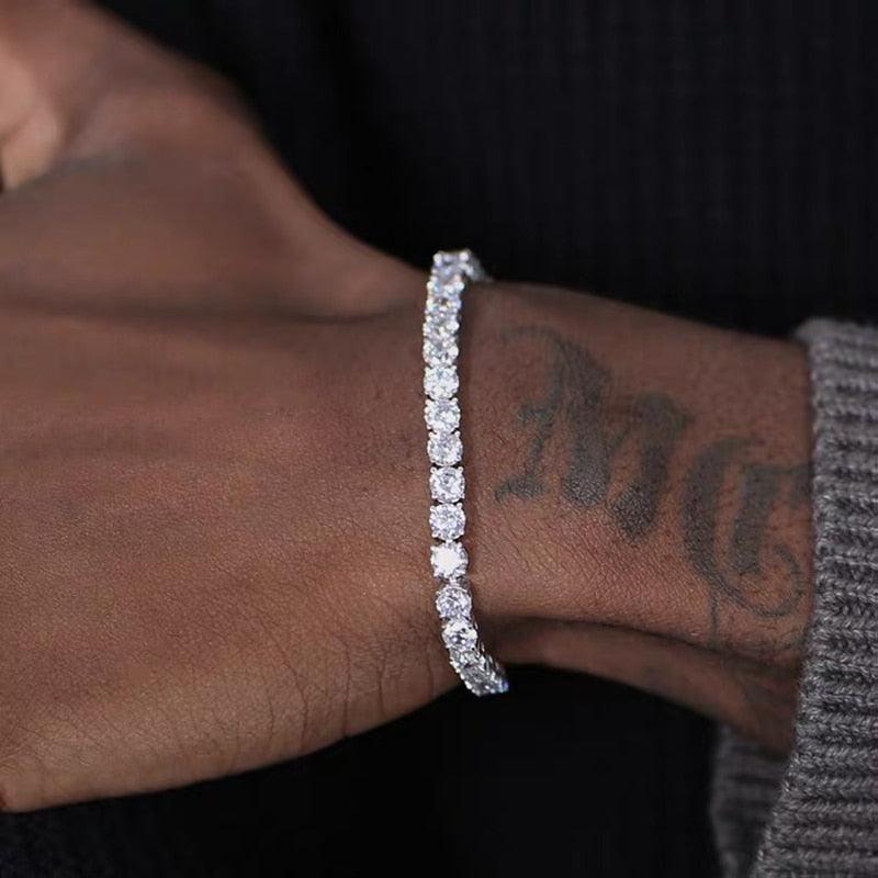 Hiphop Tennis Bracelet Homme Iced Out 3/4/5mm