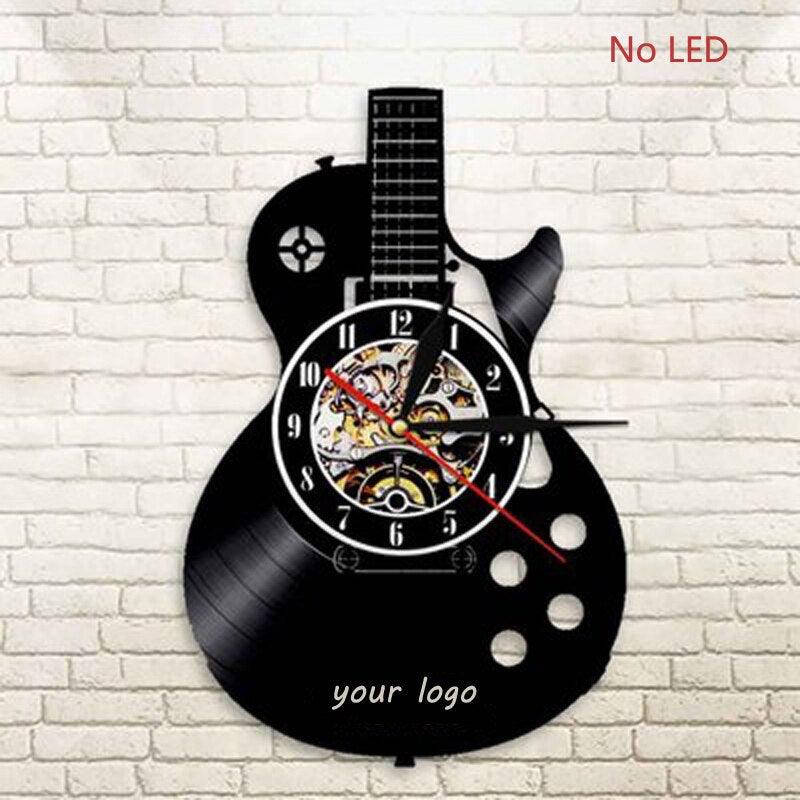 Horloge murale en vinyle LED B No LED