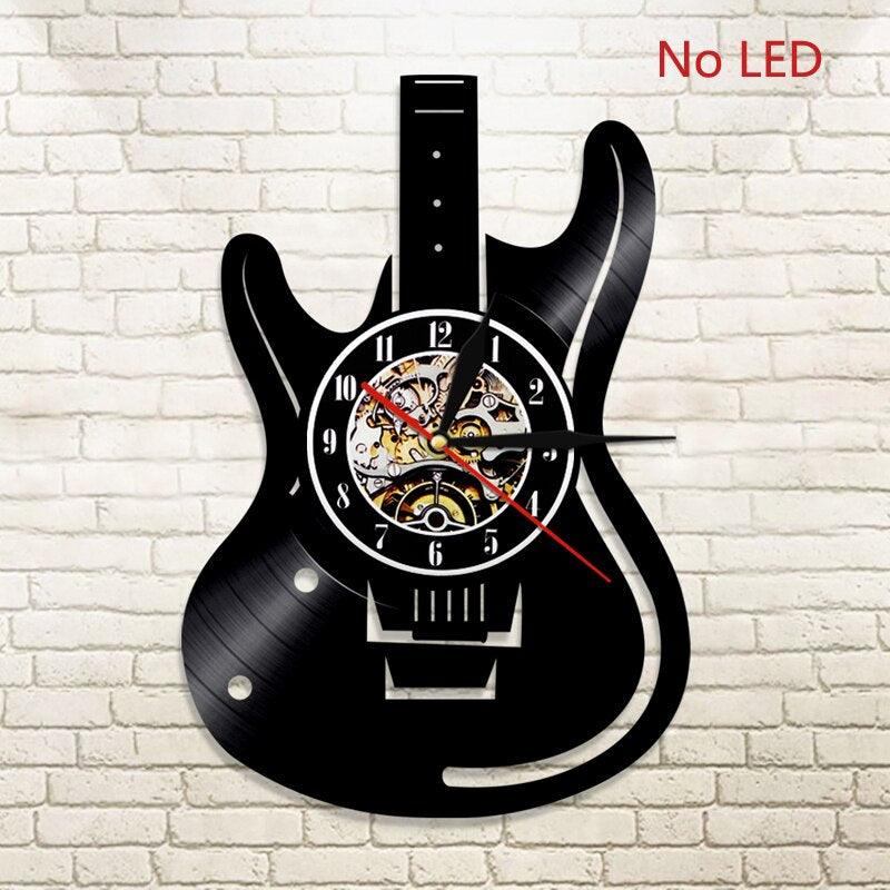 Horloge murale en vinyle LED A No LED